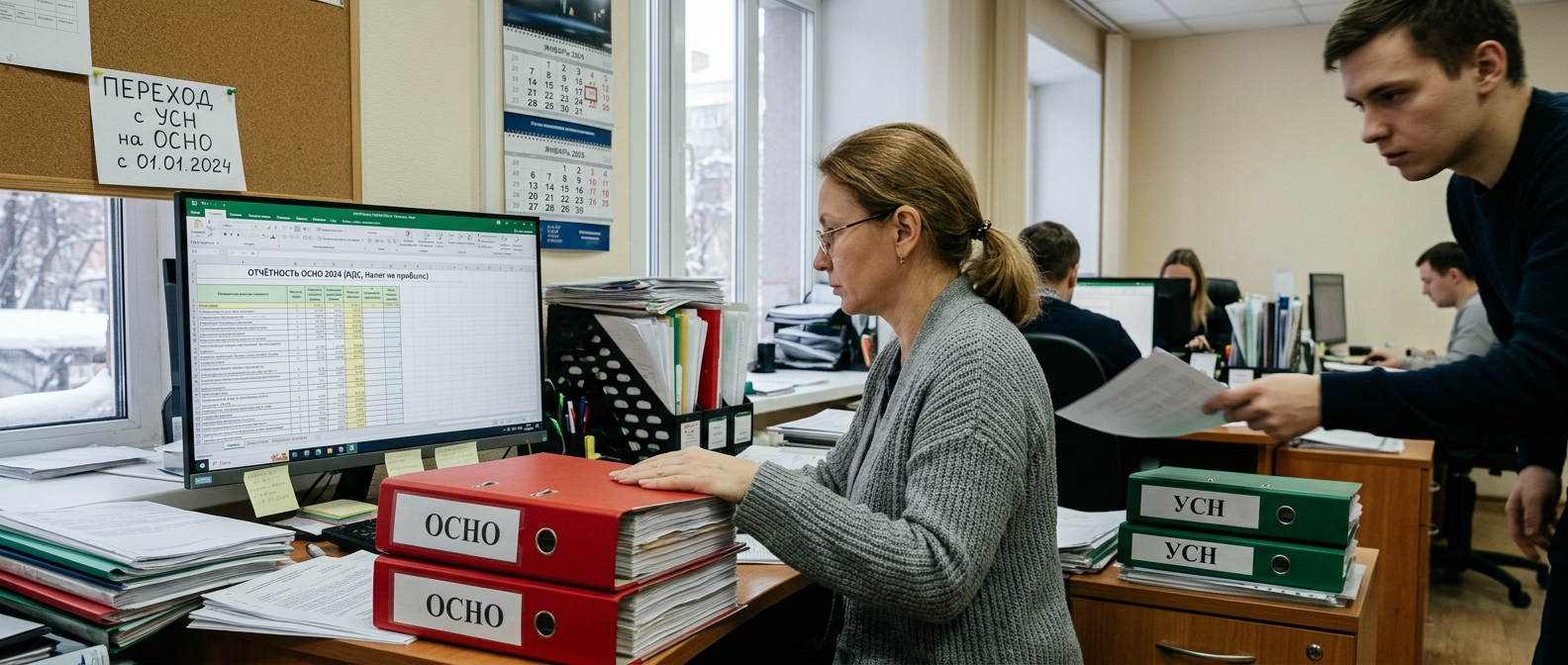 Переход с УСН на ОСНО