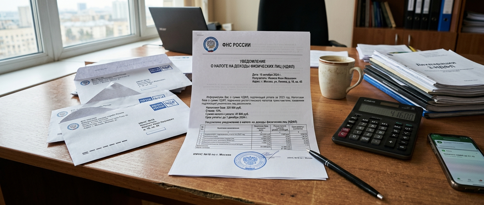 Уведомления по НДФЛ