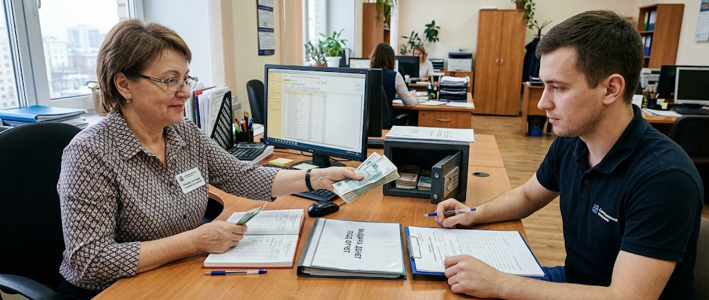 Выдача денег под отчет
